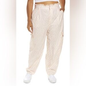 BP Checkered Paperbag Cargo Pants